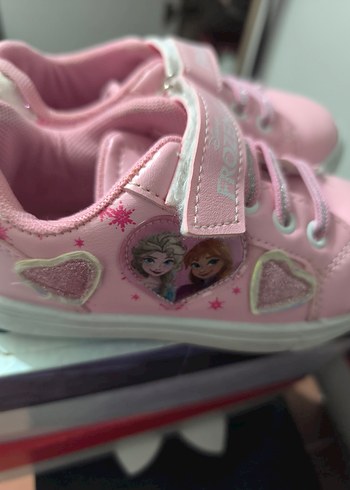 Frozen Pembe Baskılı Kız Çocuk Spor Ayakkabı - Görsel 3