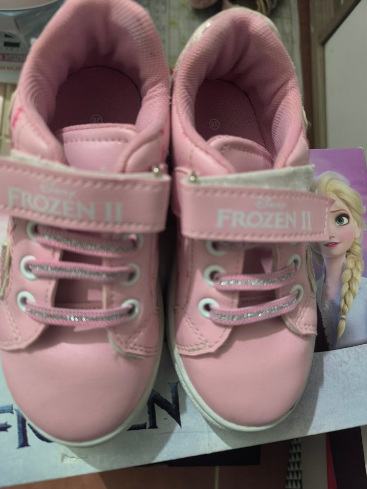 Frozen Pembe Baskılı Kız Çocuk Spor Ayakkabı - Görsel 2