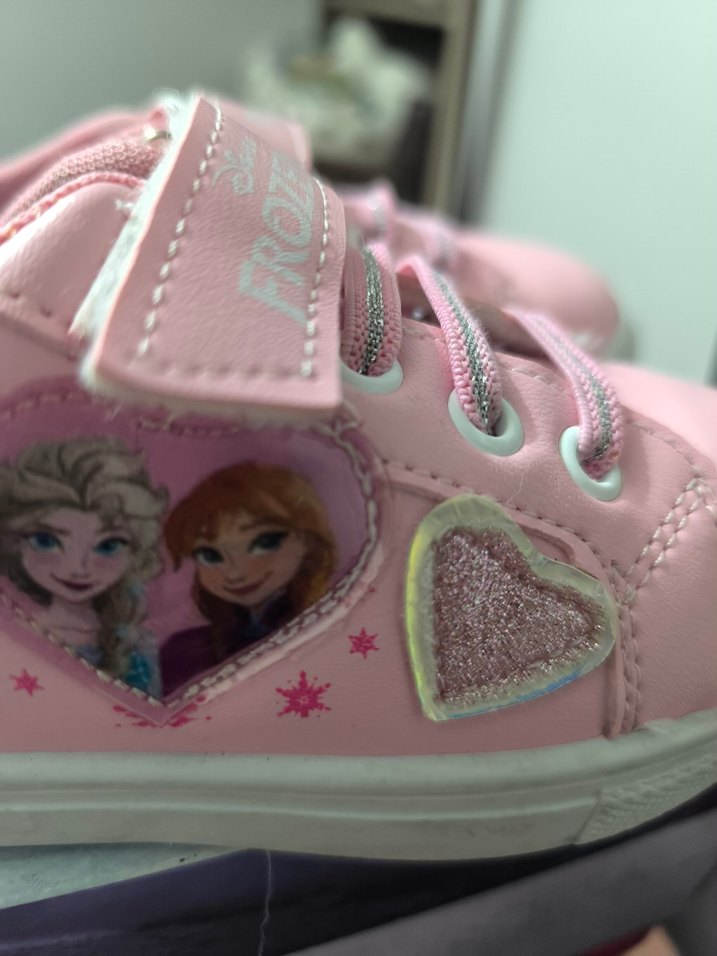 Frozen Pembe Baskılı Kız Çocuk Spor Ayakkabı - Görsel 4