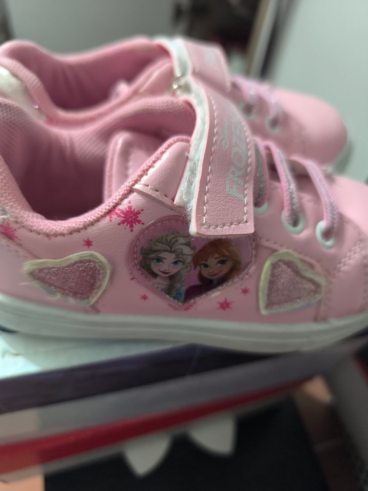 Frozen Pembe Baskılı Kız Çocuk Spor Ayakkabı - Görsel 3