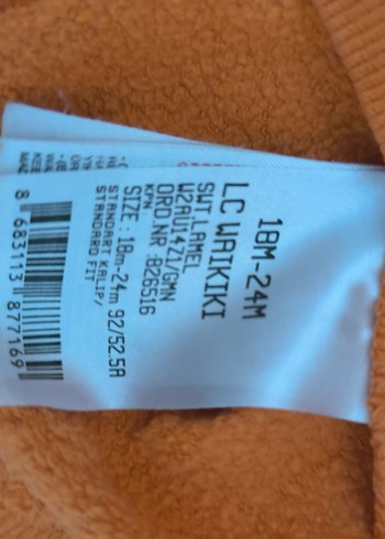 Turuncu Minnie Baskılı Kız Sweatshirt - Görsel 2