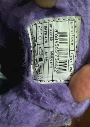 Kızlar için Mor Tokalı Gotik Kauçuk Bot - Görsel 4