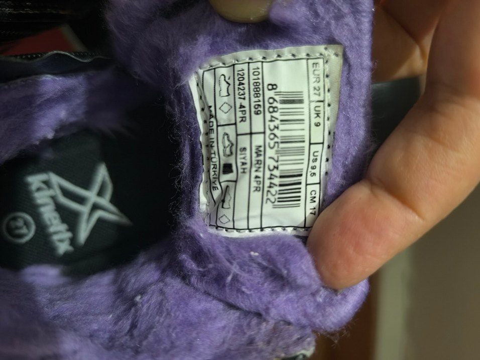 Kızlar için Mor Tokalı Gotik Kauçuk Bot - Görsel 4