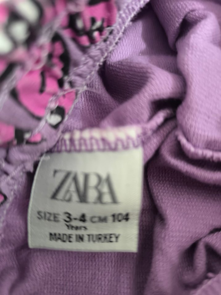 Mor Baskılı Kız Şortu - Görsel 2