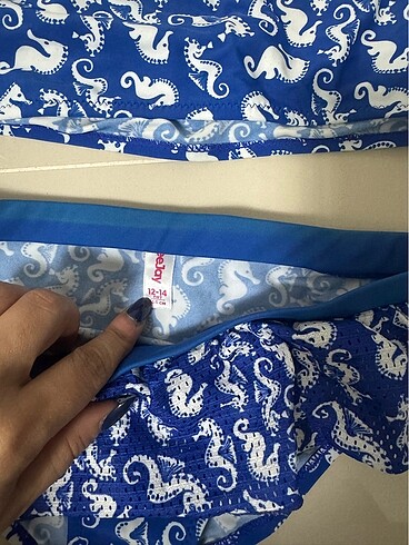 12-13 Yaş Beden lacivert Renk Çocuk bikini