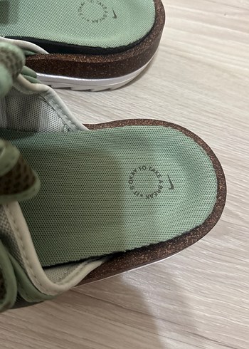 Erkek Spor Terlikler Yeşil Gri Cırt Cırtlı - Görsel 2