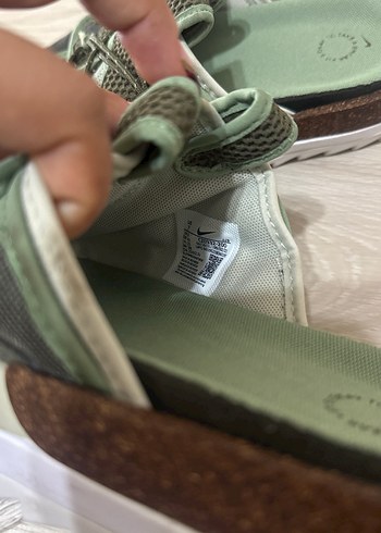 Erkek Spor Terlikler Yeşil Gri Cırt Cırtlı - Görsel 4