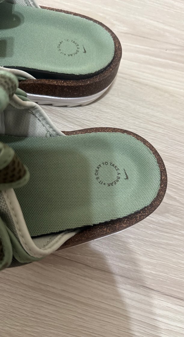 Erkek Spor Terlikler Yeşil Gri Cırt Cırtlı - Görsel 2