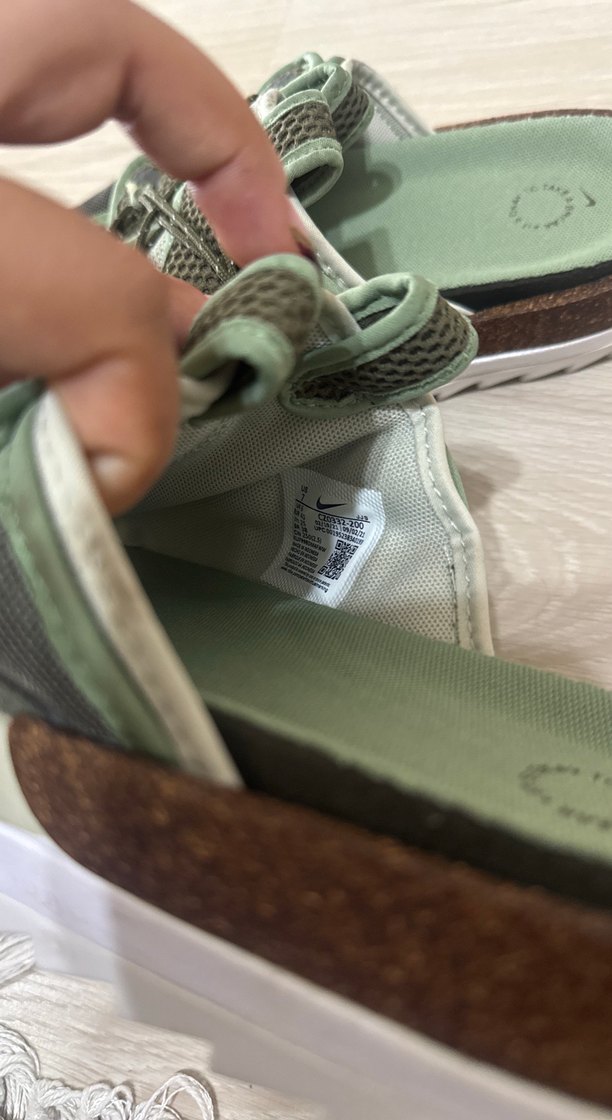 Erkek Spor Terlikler Yeşil Gri Cırt Cırtlı - Görsel 4