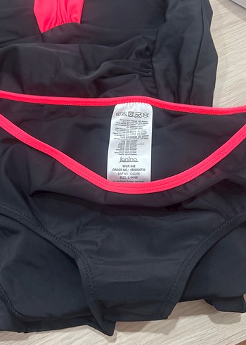 Pembe Detaylı Siyah Mini Mayo - Görsel 3