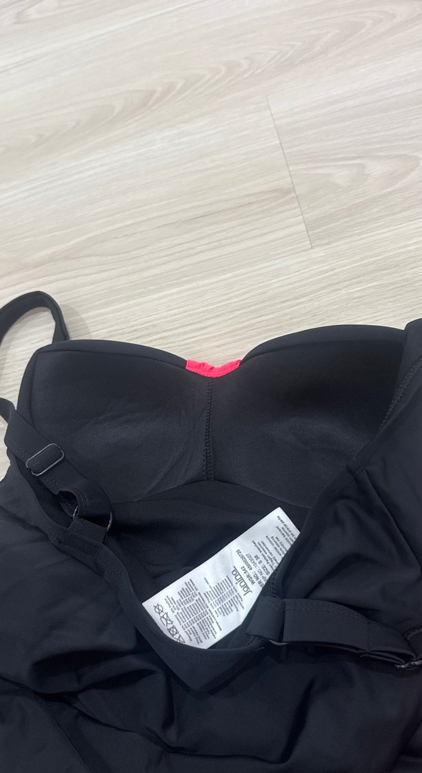 Pembe Detaylı Siyah Mini Mayo - Görsel 4