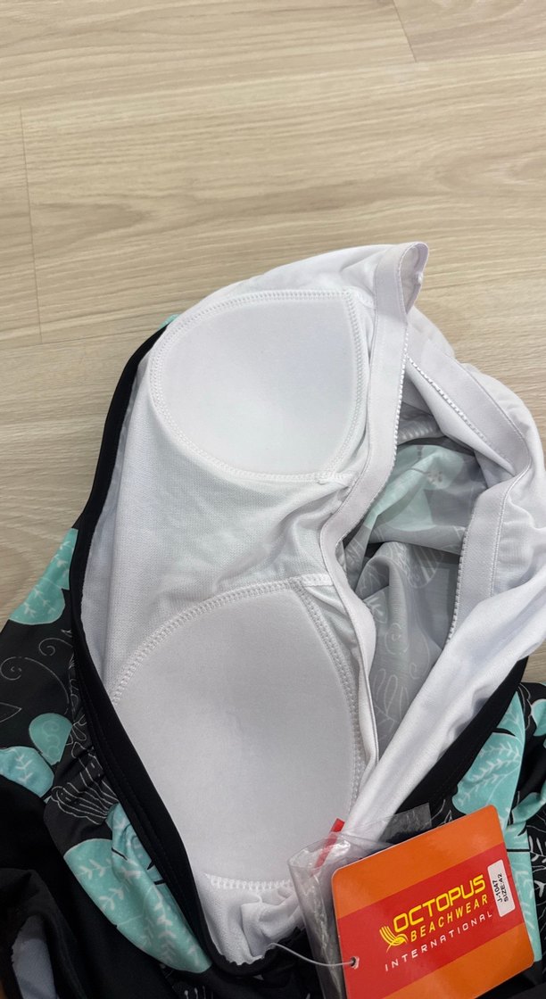 Bohem Tarzlı Mavi Çiçek Desenli Kemerli Mini Mayo - Görsel 5