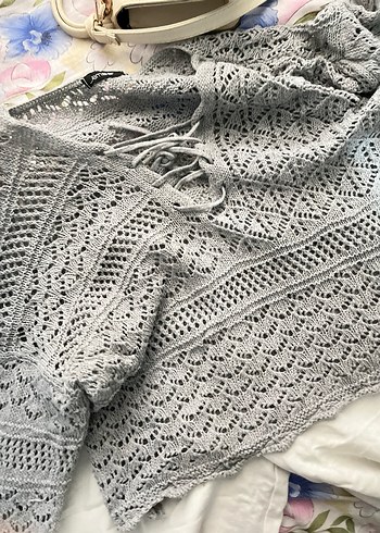 Beyaz Rahat Kesim Keten Pantolon - Görsel 2