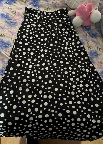 Siyah Puantiyeli Uzun etek - Görsel 2