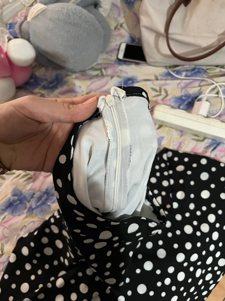 Siyah Puantiyeli Uzun etek - Görsel 3