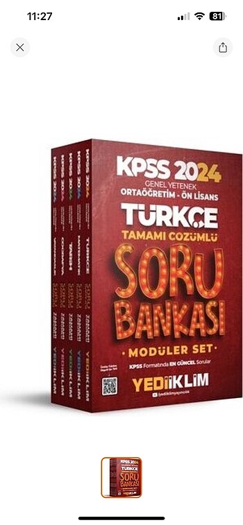 Ortaöğretim KPSS hazırlık kitabı