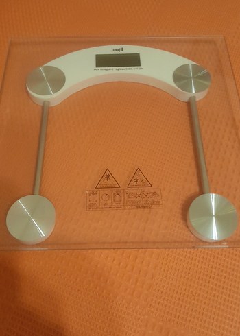 Beden Renk Dijital Cam Banyo Tartısı Bej( techfit)