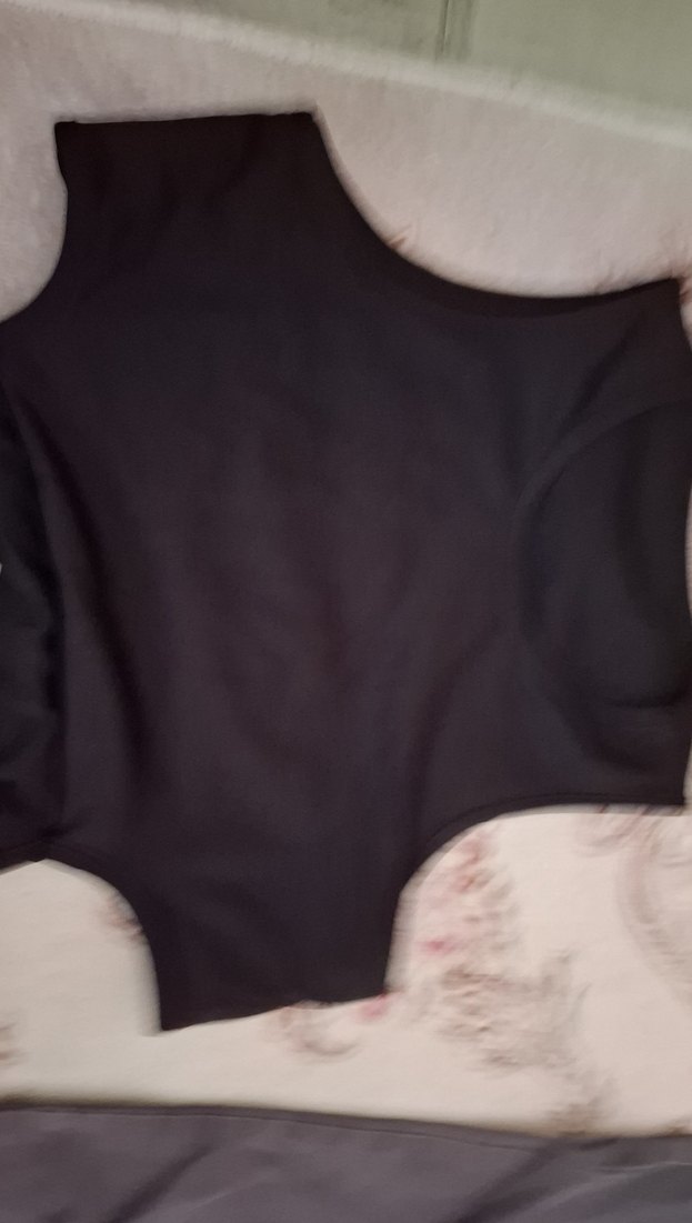 Siyah Kolsuz Mini Crop Top - Görsel 4