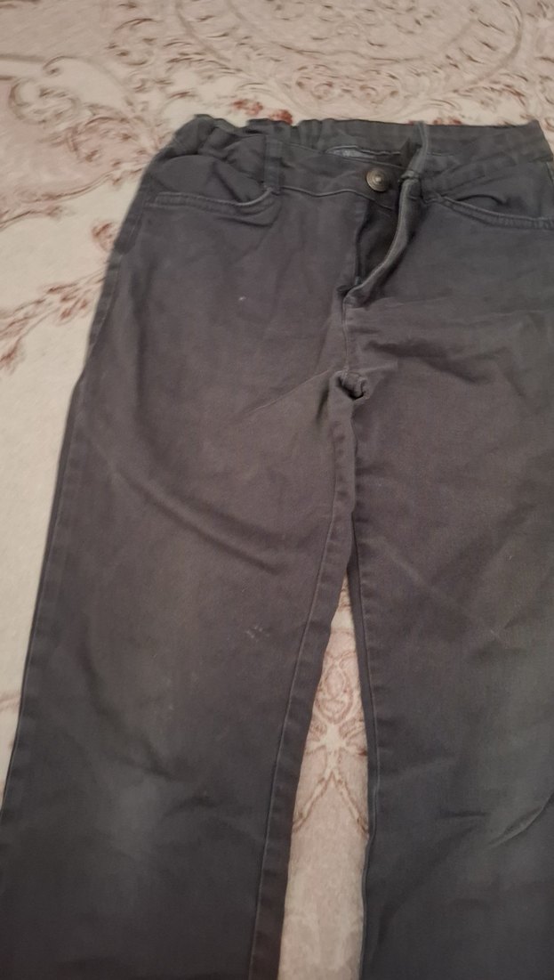 Gri Erkek Çocuk Kot Pantolon - Görsel 5