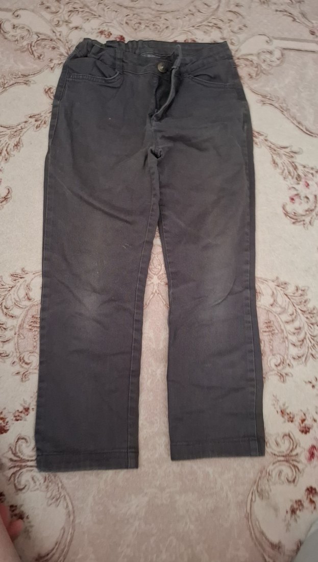 Gri Erkek Çocuk Kot Pantolon - Görsel 3