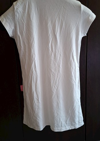 Beyaz Tunik, Kısa Kollu, - Görsel 6