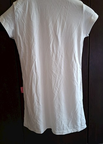 Beyaz Tunik, Kısa Kollu, - Görsel 7