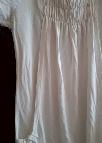 Beyaz Tunik, Kısa Kollu, - Görsel 4