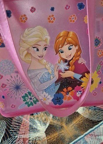 Pembe Çocuk Okul Çantası Frozen Temalı - Görsel 7