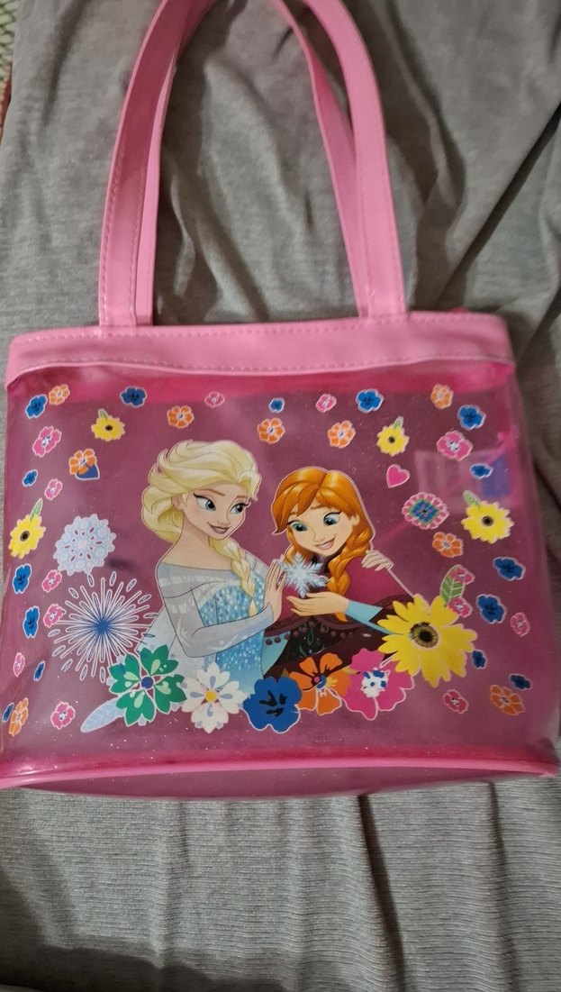 Pembe Çocuk Okul Çantası Frozen Temalı - Görsel 3