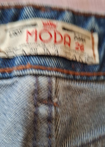 Kadın Mavi Rahat Kesim Denim Pantolon - Görsel 10