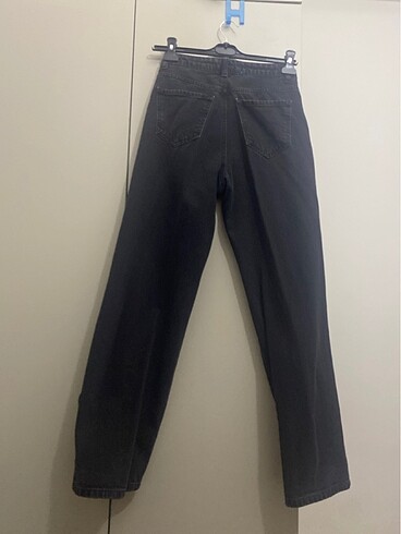 Koton Siyah Wide Leg Jean
