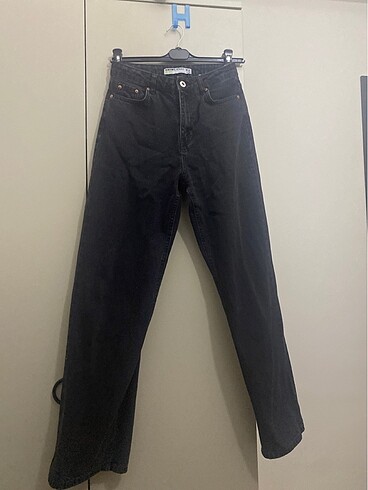 Siyah Wide Leg Jean