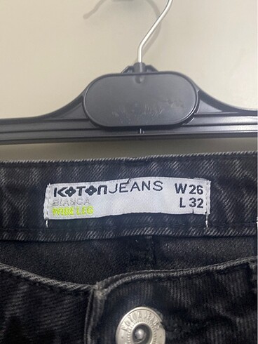 26 Beden Siyah Wide Leg Jean