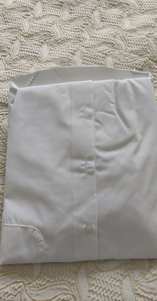Düğmeli Beyaz Erkek Gömlek - Görsel 3