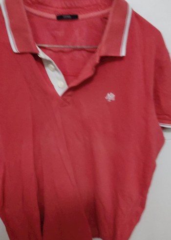 Kırmızı Erkek Polo Yaka Tişört - Görsel 3