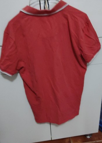 Kırmızı Erkek Polo Yaka Tişört - Görsel 4