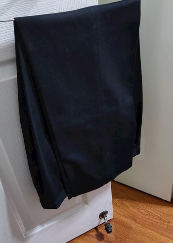 Siyah  Kumaş Pantolon - Görsel 2