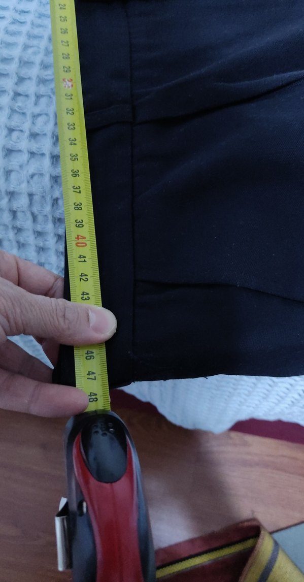 Siyah  Kumaş Pantolon - Görsel 4