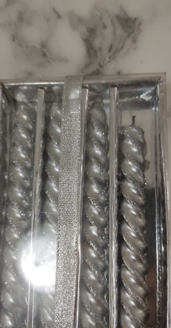 Gri Spiral Mum Seti - Görsel 2