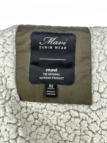 xs Beden yeşil Renk Mavi Jeans Trenchcoat %70 İndirimli.