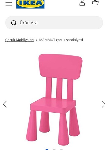 Ikea mammut masa ve 2 sandalye 