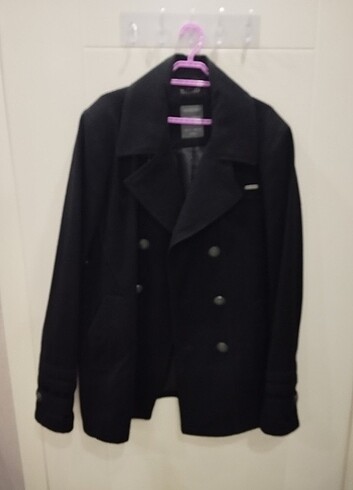Pull and Bear Pull and bear kaşe erkek kaban