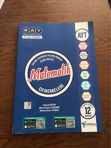 Toprak yayınları 12li matematik denemesi