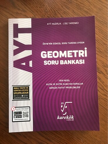 Karekök yayınları ayt geometri soru bankası