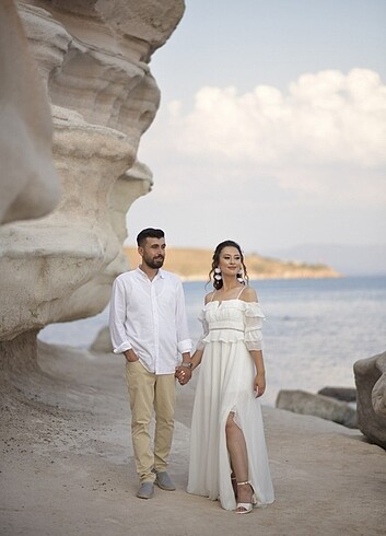 Dış çekim nikah elbisesi