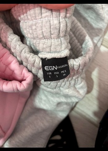 pembe ve gri Eşofman - Görsel 7