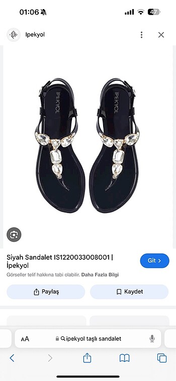 IPEKYOL TAŞLI SANDALET