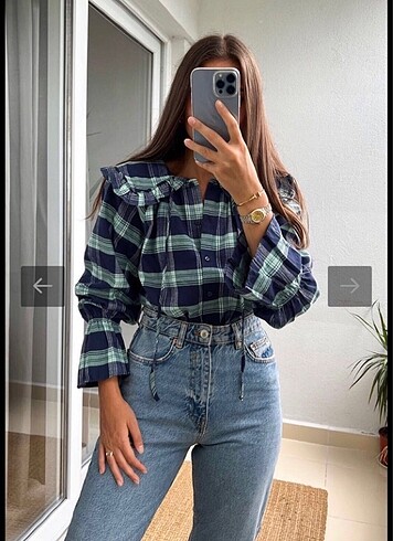 Topshop ekose gömlek