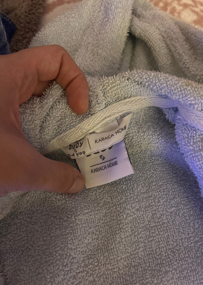 KARACA HOME 2-4 YAŞ ERKEK ÇOCUK HAVLU BORNOZ - Görsel 2