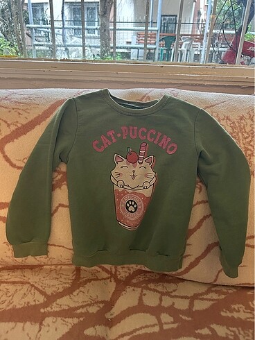 4 YAŞ CAT-PUCCINO KEDİ KIZ ÇOCUK BLUZ